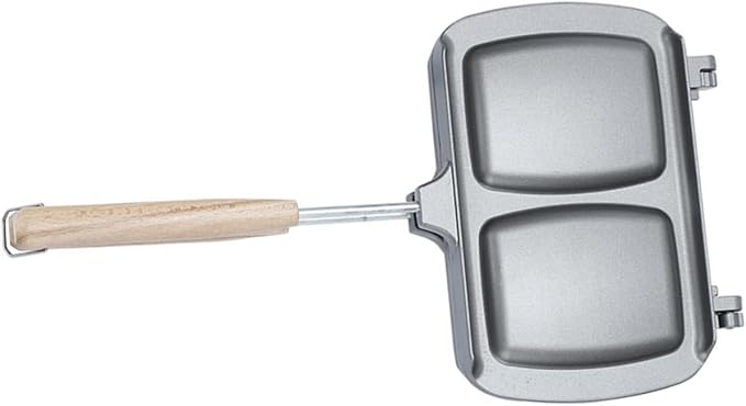 GLEAVI Double Sided Non Stick Sandwich Maker Pan Versatile Breakfast Tool for Stovetop Cooking for Sandwiches Waffles Eggs and More Easy to Use Household Breakfast Machine