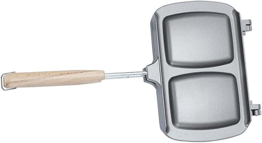 GLEAVI Double Sided Non Stick Sandwich Maker Pan Versatile Breakfast Tool for Stovetop Cooking for Sandwiches Waffles Eggs and More Easy to Use Household Breakfast Machine