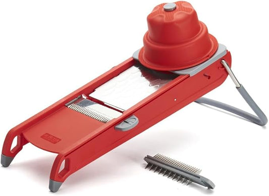 DE BUYER MANDOLINE SWING PLUS RED, Stainless Steel, 44.5 x 19.5 x 15 cm