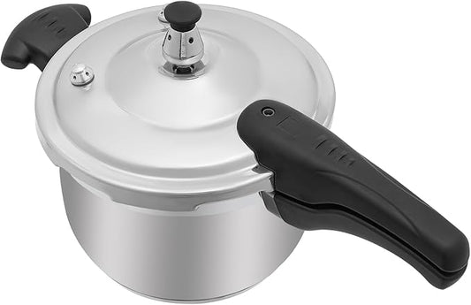 Bokknppo Stainless Steel Pressure Cooker Large Capacity 60Kpa Pressure Pot Explosion-proof Compound Bottom Pressure Canner with Pressure Limiting Valve for Gas Stove Induction Cooker (3L/0.79gal)