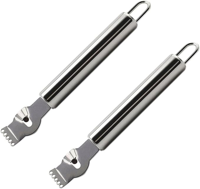 2pcs Lemon Zester Peeler Stainless Steel Citrus Peeler for Baking Cooking Camping