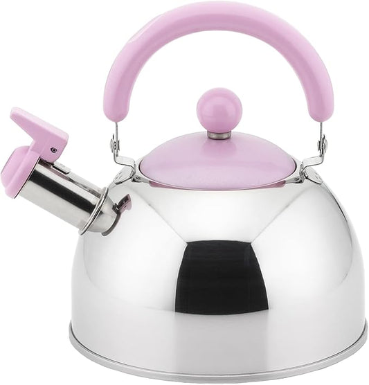 Yoshikawa Sakura SJ3416 Whistling Kettle, Made in Japan, Compatible with Gas Fire, 0.6 gal (1.8 L), Makes Sound When Hot Water Boils