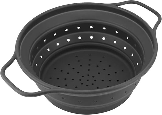 Magefesa Balance Foldable Drainer, 8-10 Inch, Food-Safe Silicone, High-Temperature Resistant, Collapsible Strainer for Kitchen & Cooking