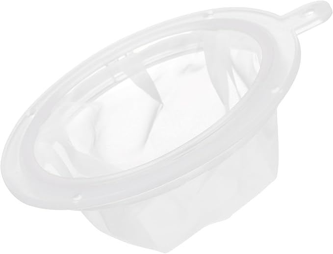 uxcell 1Pcs 400 Mesh Food Filter Strainer, 5.9in Nylon Fine Mesh Sieve Drainer, Plastic Mesh Colander for Filtering Coffee, Juice, Oils, Wine, Soy Milk, Honey, Yogurt