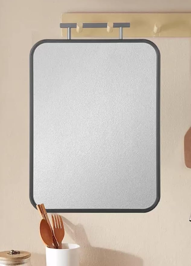 Titanium Cutting Board for Kitchen Double Sided Metal Cutting Board Pure Titanium and Wheat Straw PP Food Grade Large Chopping Boards for Meat Vegetables and Fruits