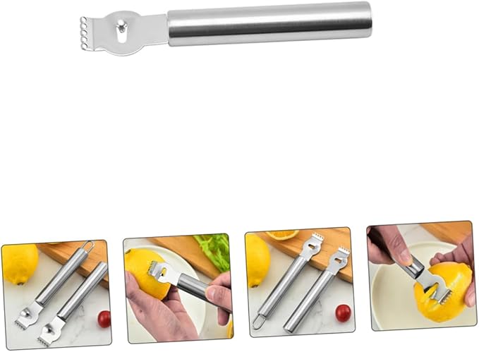 Garneck 3pcs Lemon Zester Vegetable Grater Multi-functional Kitchen Tools for Cheese Fruits Vegetables Ergonomic Design Easy Storage