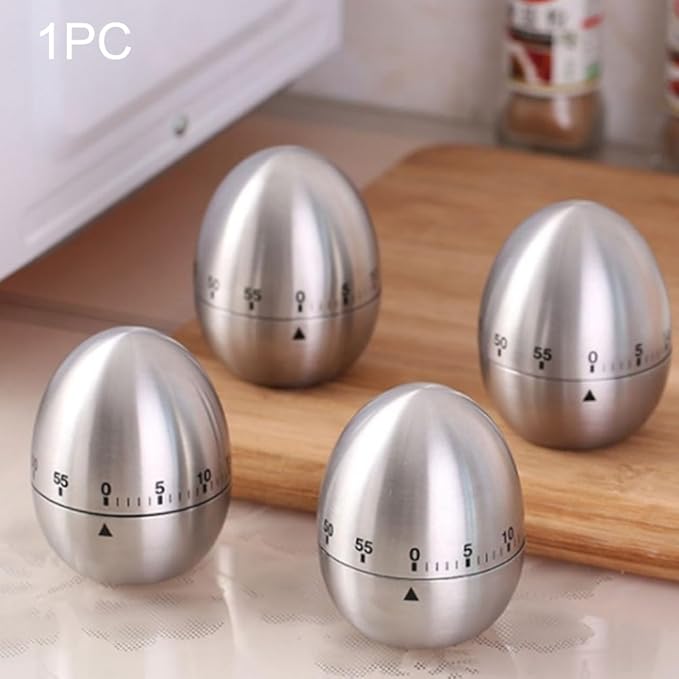 60 Minute Mechanical Kitchen Timer, Wind-Up Design, No Batteries Needed, Perfect for Boiling Eggs & Kitchen Tasks, Cooking Essential Tool