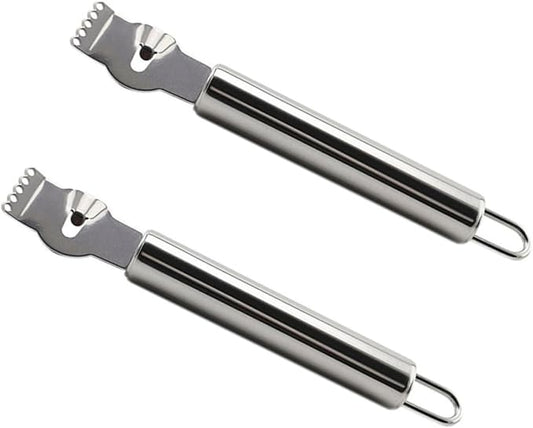 2pcs Stainless Steel Lemon Zester Hanging Loop Citrus Lemon Peel Zest Tool Fruit Grater for Slicing Truffles Cheese Radish Vanilla