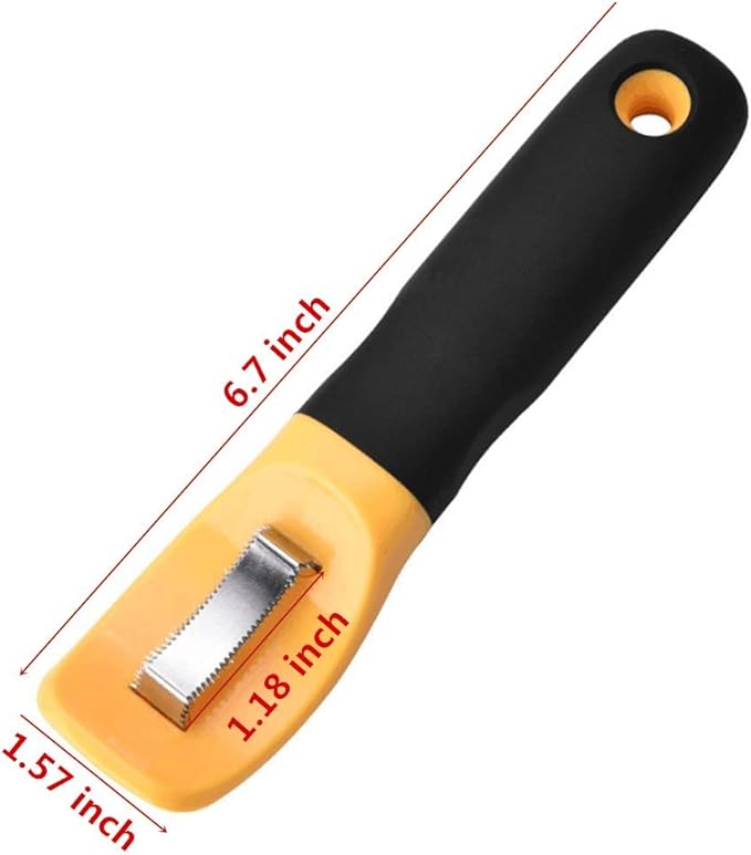 Corn Peeler, Corn Stripper Knife, Kitchen Corn Cob Remover Serrated Vertical Blade Remover
