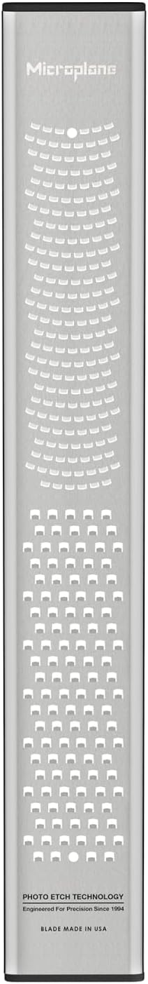 Microplane Dual Blade Stainless Steel Zester 2in1 – 30th Anniversary Edition, Dual Function Zesting Ideal for Citrus, Cheese, Chocolate, American-Made Blade, Ergonomic & Dishwasher Safe