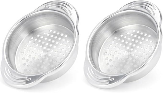 Tuna Strainer Press, Tuna Can Strainer Food-Grade Stainless Steel Canning Colander for Regular-Size and Wide-Necked Tunas - 2 Pack