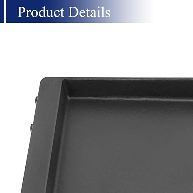 Shengyongh CC7599 (1-Pack) 18.7" L Cast Iron Griddle for Weber Genesis II Grills & II LX 300/400/600 Series, Cast Iron Griddle Plate for Weber GS4 Genesis II Griddle Insert, Replacement Parts for G