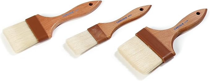 SPARTA 4037100 Boarhair Pastry Brush, Basting Brush with Wide Boar Bristles,16.25"L x 4"W, Wood Handle