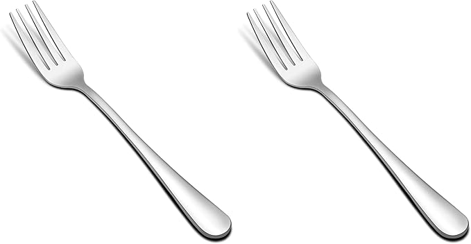 Hiware 12-piece Stainless Steel Salad Forks Dessert Forks Set, Dishwasher Safe, 6.7 Inches (Pack of 2)