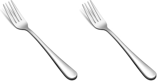 Hiware 12-piece Stainless Steel Salad Forks Dessert Forks Set, Dishwasher Safe, 6.7 Inches (Pack of 2)