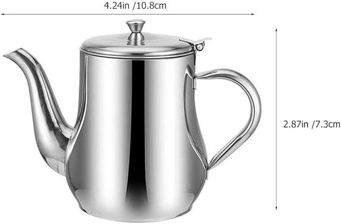 Yardwe Stainless Steel Oil Filter Pot with Fine Mesh Strainer and Lid 18Oz Grease Container for Kitchen Cooking Oil Storage and Straining