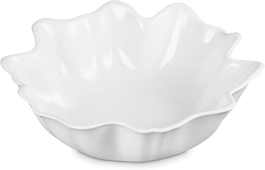 Le Creuset Stoneware Iris Serving Bowl, 15", White