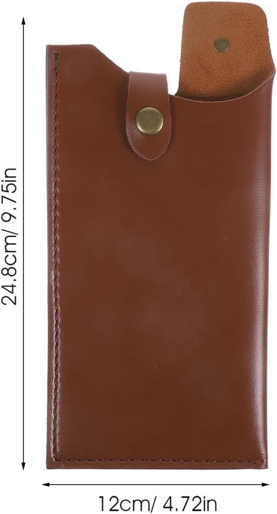 Cabilock Kitchen Knife Leather Cover Artificial Sheath Protective Case for Meat Cleavers Utility Knives Compact Carry Storage