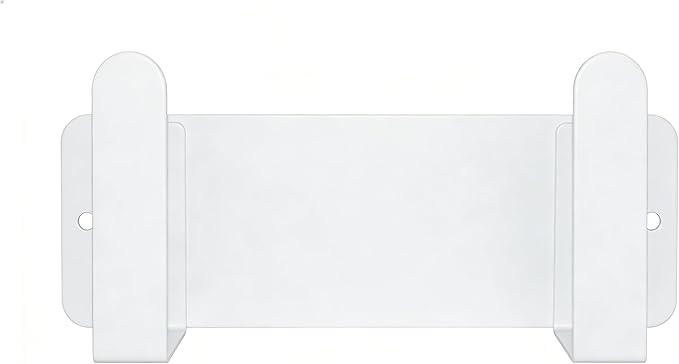 Stainless Steel Wall Mounted Cutting Board Holder Punch-Free Adhesive Multifunctional Kitchen Organizer Pot Lid Storage Rack 7" x 2.3" x 1.8" White