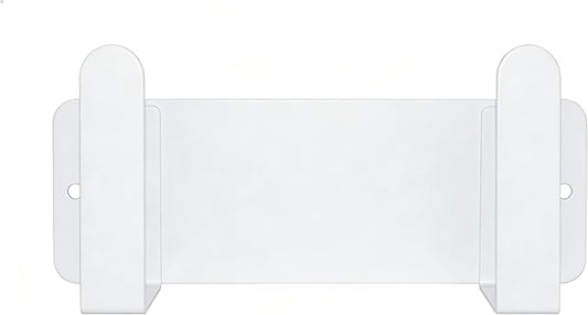 Stainless Steel Wall Mounted Cutting Board Holder Punch-Free Adhesive Multifunctional Kitchen Organizer Pot Lid Storage Rack 7" x 2.3" x 1.8" White