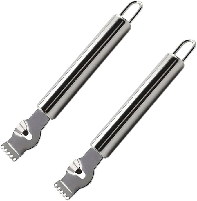 2pcs Stainless Steel Lemon Grater Zester for Multi-functional Fruit Peeler for Baking Camping