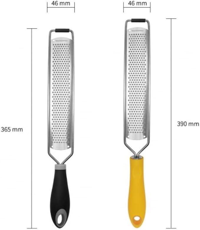 Citrus Lemon Grater - Professional Zesting Tool for Cheese, Lemon, Ginger, Garlic, Nutmeg, Vegetables, Fruits,Chocolate-Black