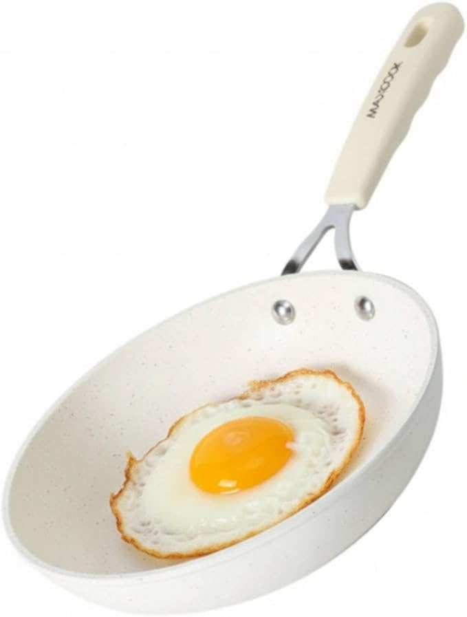 MAXCOOK Egg Pan, 8 Inch Omelette Pan Nonstick Skillet,Small Non Stick Frying Egg Pan,Medical Stone Coating Cookware, Induction Skillet for Eggs, PFOA Free Cookware (20 cm)