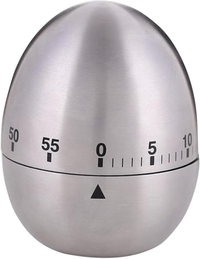 60 Minute Mechanical Kitchen Timer, Wind-Up Design, No Batteries Needed, Perfect for Boiling Eggs & Kitchen Tasks, Cooking Essential Tool