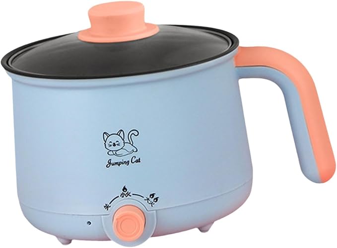 Mini Hot Pot 1.8L Ramen Cooker Multipurpose Cookware Cooking Pot Non Stick Portable Electric Pot Noodles Pot for Noodles Eggs, Pot
