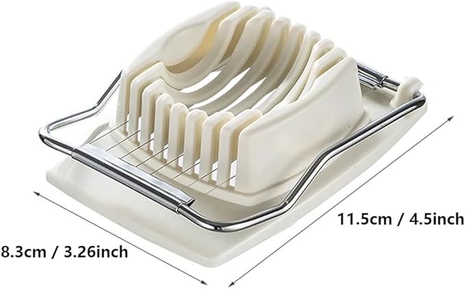 Egg Slicer for Hard Boiled Eggs, Egg Slicers with Stainless Steel Wires, Multipurpose Egg Cutter, Strawberry Slicer, Fruit Slicer Dicer for Cutting Bananas, Kiwi, Make Fruit Vegetable Salad