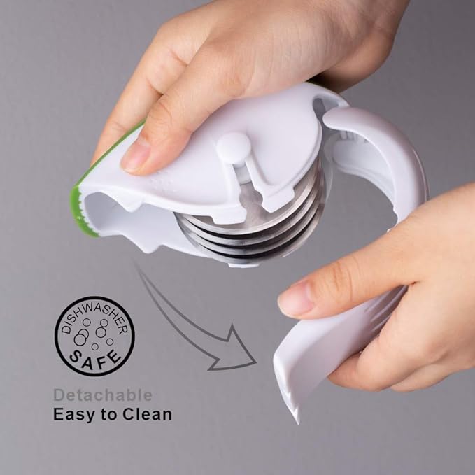 KITCHENDAO Citrus Lemon Peeler Zester Tool and 3-in-1 Herb Chopper Mincer Roller Cutter Slicer