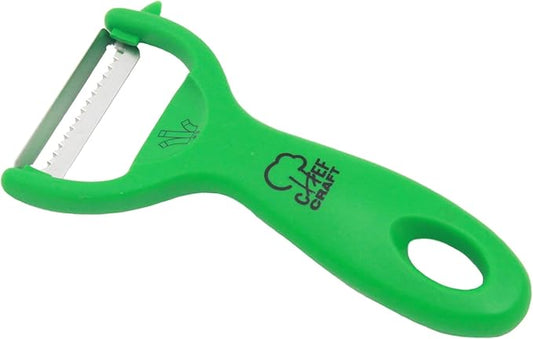 Chef Craft Classic Stainless Steel Blade with Plastic Handle Julienne Course Grater, 5.5 inch, Green