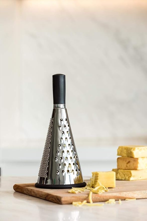 ClickClack Cone Grater, 10.3-Inch, Grey
