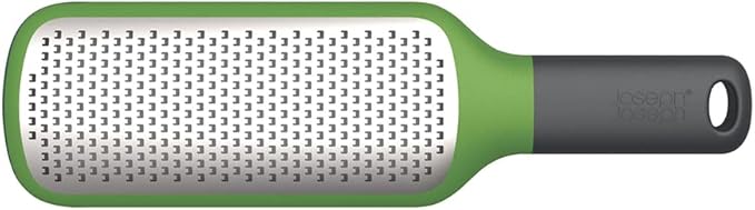 Joseph Joseph GripGrater Paddle Grater/Zester with Easy-grip Handle, Non-slip Tip, Fine Stainless-Steel Grating Blades, Green