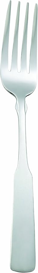 Winco 12-Piece Houston Dinner Fork Set, 18-0 Stainless Steel, Silver