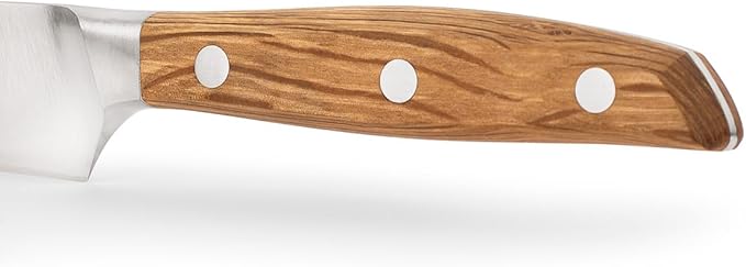 Arcos Jose Andres Chef Knife | 6-Inch Forged Knife for Professional Culinary Precision | NITRUM Stainless Steel Blade with Silk Edge | Ergonomic Light Brown Holm Oak Handle
