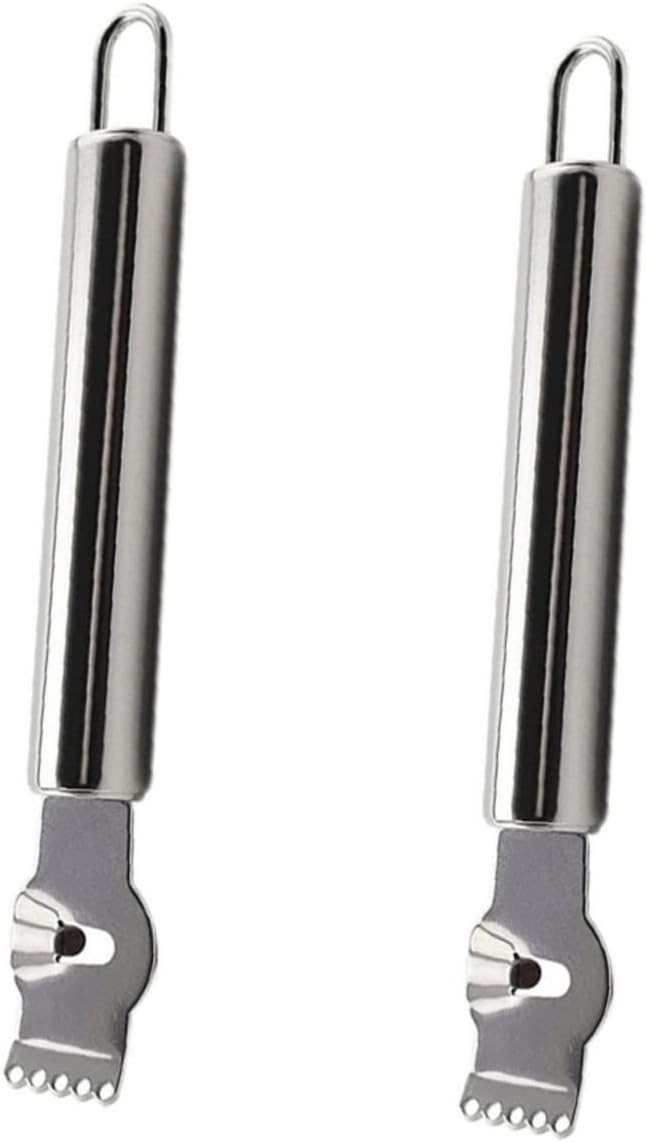 2pcs Stainless Steel Lemon Zester Grater Peeler for Fruit Handheld Citrus Scraper Kitchen Tool for Home Restaurant