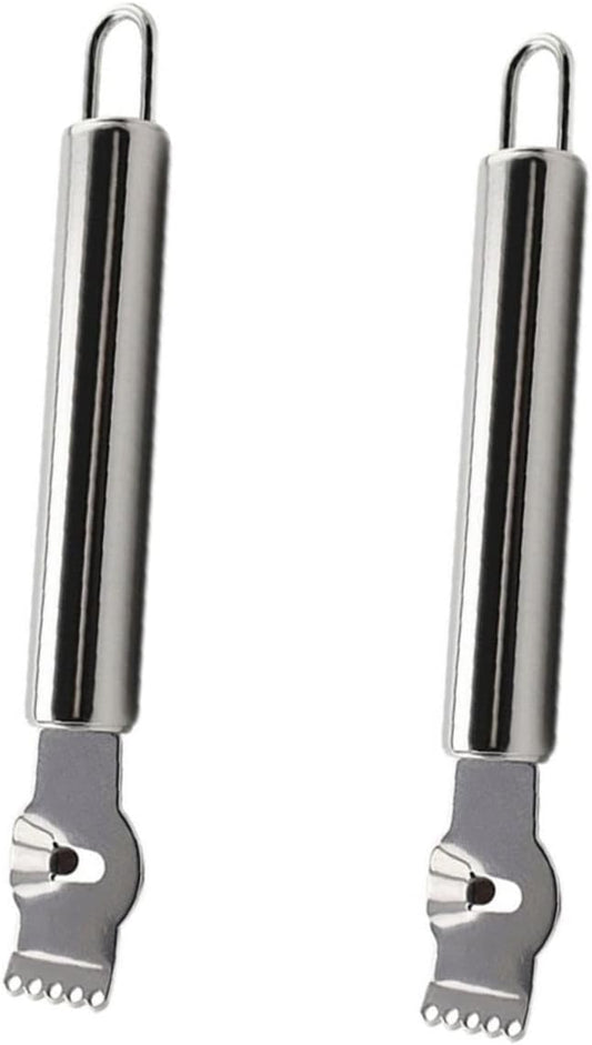 2pcs Stainless Steel Lemon Zester Grater Peeler for Fruit Handheld Citrus Scraper Kitchen Tool for Home Restaurant