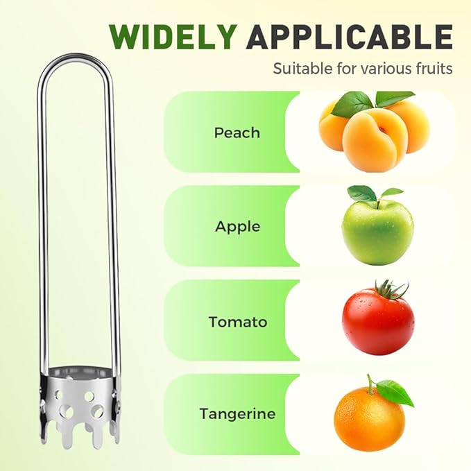Pepper Corer Seed Remover Tool, 2026 New Red Bell Pepper Seed Corers, Stainless Steel Fruite Vegetables Corers, Apple Jalapeno Corer Tool Kitchen Gadget (1PC-B)