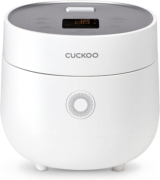 CUCKOO Micom Rice Cooker 3-Cup Uncooked / 6-Cup Cooked with Nonstick Inner Pot, Small Rice Maker with 8 Menu Options, Fuzzy Logic Technology, Auto Clean, Quick Rice Mode, White (CR-0375FW)