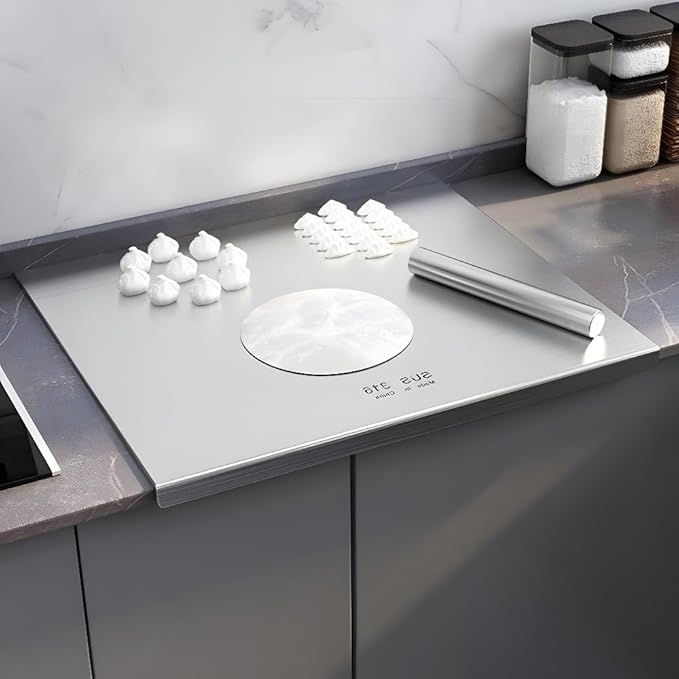 316 Stainless Steel Cutting Board,Cutting Boards for Kitchen,Chopping Board,Large Cutting Board for Chopping Meat,Vegetables,Fruits,Cheese - 23.62 * 23.62in