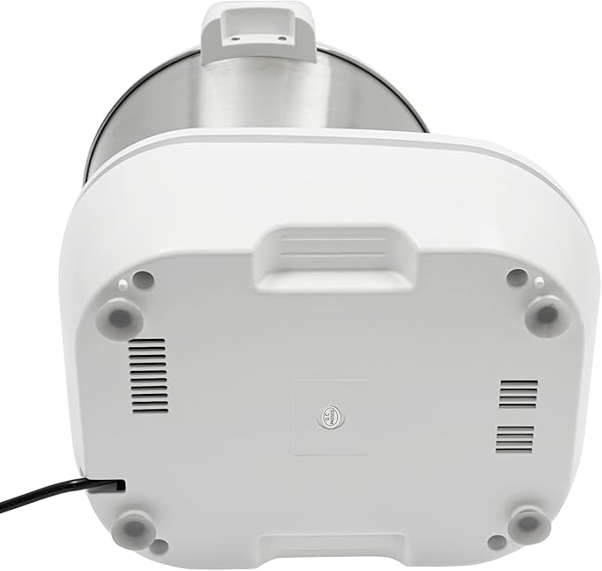 5L Electric Dough Maker with Ferment Function, 200W Dough Mixer with 304 Stainless Steel Bowl for Bread, Pizza, Pasta, Digital Timer, US Plug (White)