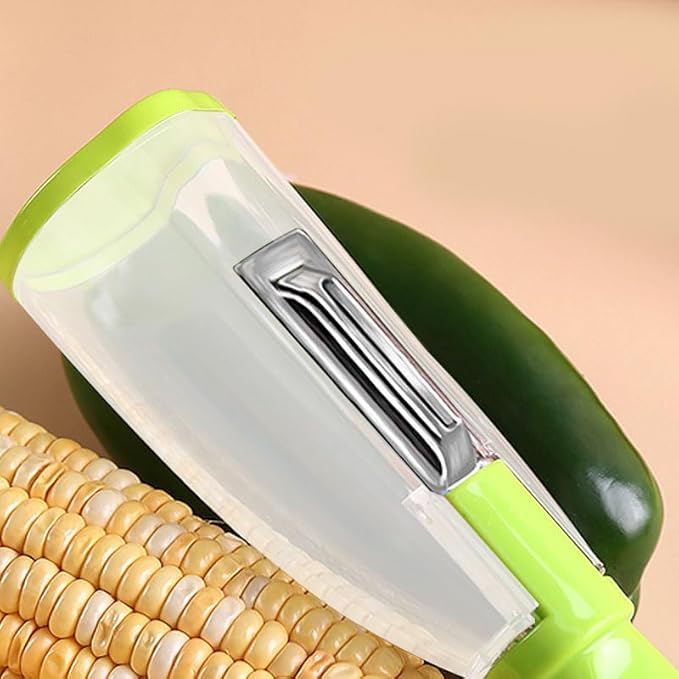Ximimark 2pc, Premium 2-in-1 Fruit and Vegetable Peeler with Stainless Steel Blade - Multifunctional Kitchen Gadget for Easy Peeling, Slicing, and Storing