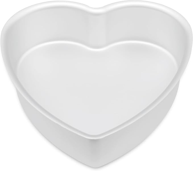 kefyixc 10 Inch Heart Shaped Cake Pan,Deep 3 Inch, Aluminum Heart Cake Tin, Heat-Resistant Baking Cake Pan for Wedding, Party, Family Occasions, Chocolate, Bread. (10 × 3 Inch)