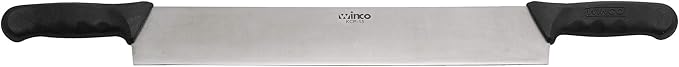 Winco KCP-15 15" Cheese Knife With Double Black Polypropylene Handles-KCP-15