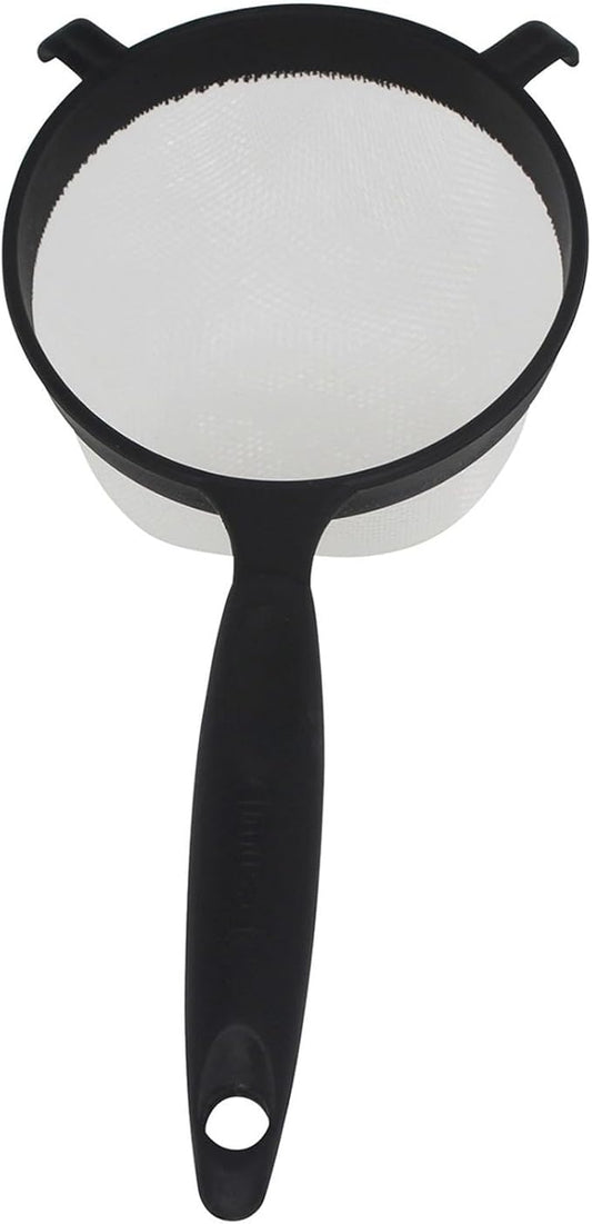 IMUSA IMU-71133W Plastic Strainer, Black, 6-Inch,1 Count (Pack of 1)