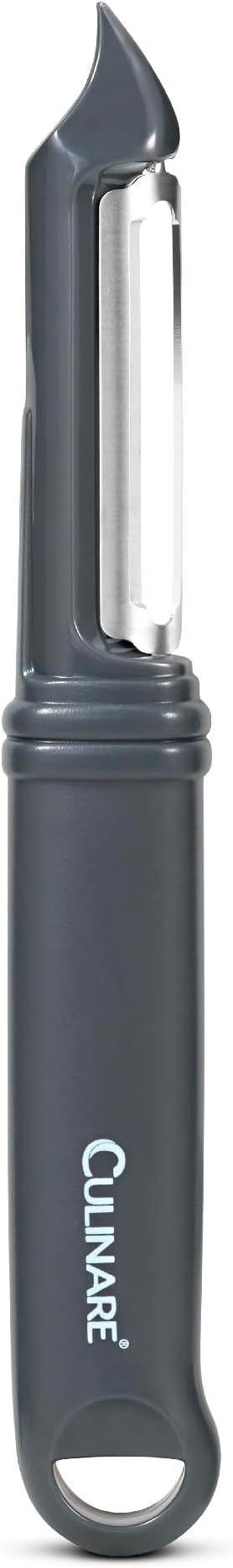 Culinare Swivel Peeler, Grey, Plastic/Stainless Steel, Manual Potato/Vegetable/Fruit Peeler, Moves Over Contours for Fast Peeling, Dishwasher Safe
