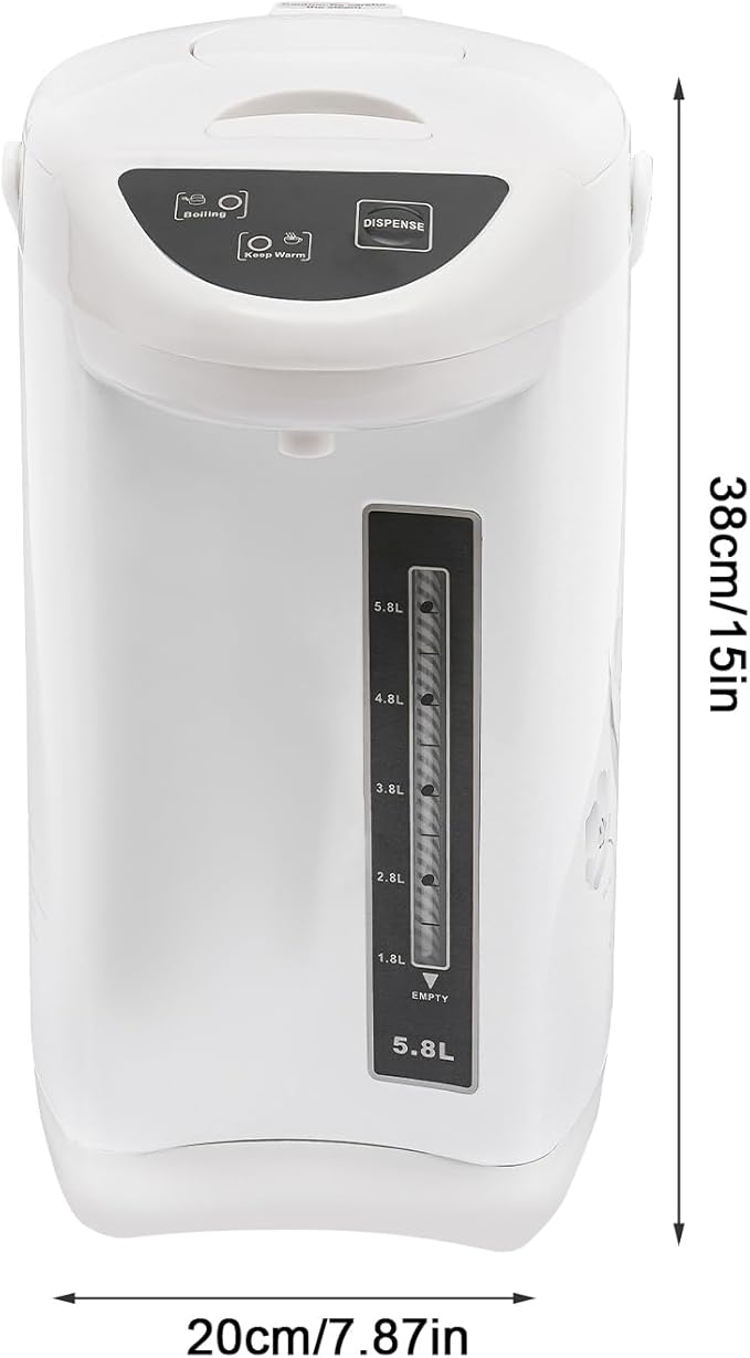 Electric Hot Water Pot Urn, Water Boiler & Warmer 4 Liter, Hot Water Dispenser with 3 Water Dispensing Modes, 750W Hot Water Kettle Instant Heating for Coffee & Tea (white)