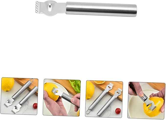 DECHOUS Lemon Shaving Scraper Set 3 Pcs Stainless Steel Cheese Grater Fruit Peeler Orange Peeler Tool Kitchen Gadget Home Lemon Grater