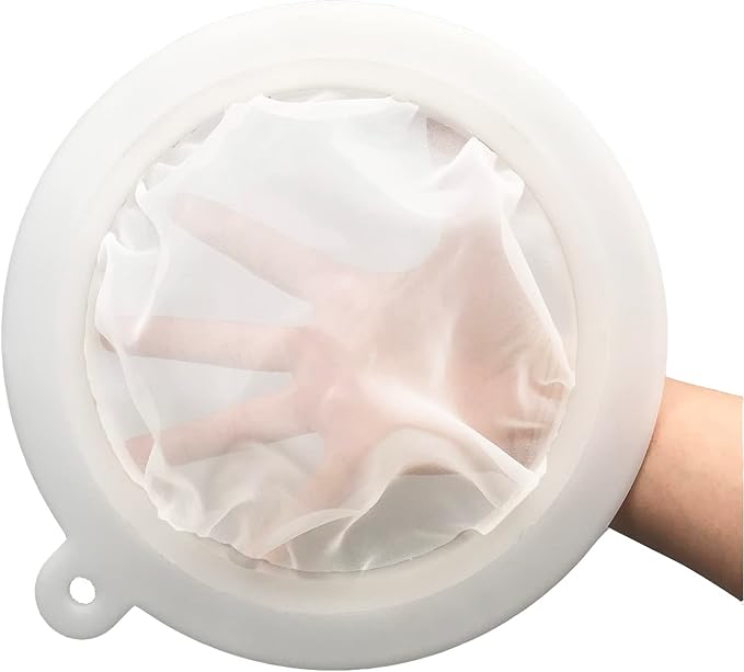 8.4in 200 Mesh Big Nylon Ultra-Fine Filter Mesh Strainer Sediments Sieve Colander for Straining Milk,Coffee,Tea